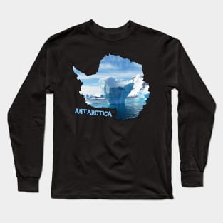 Antarctica Coastline Long Sleeve T-Shirt